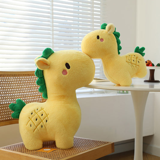 Pineapple horse plushie