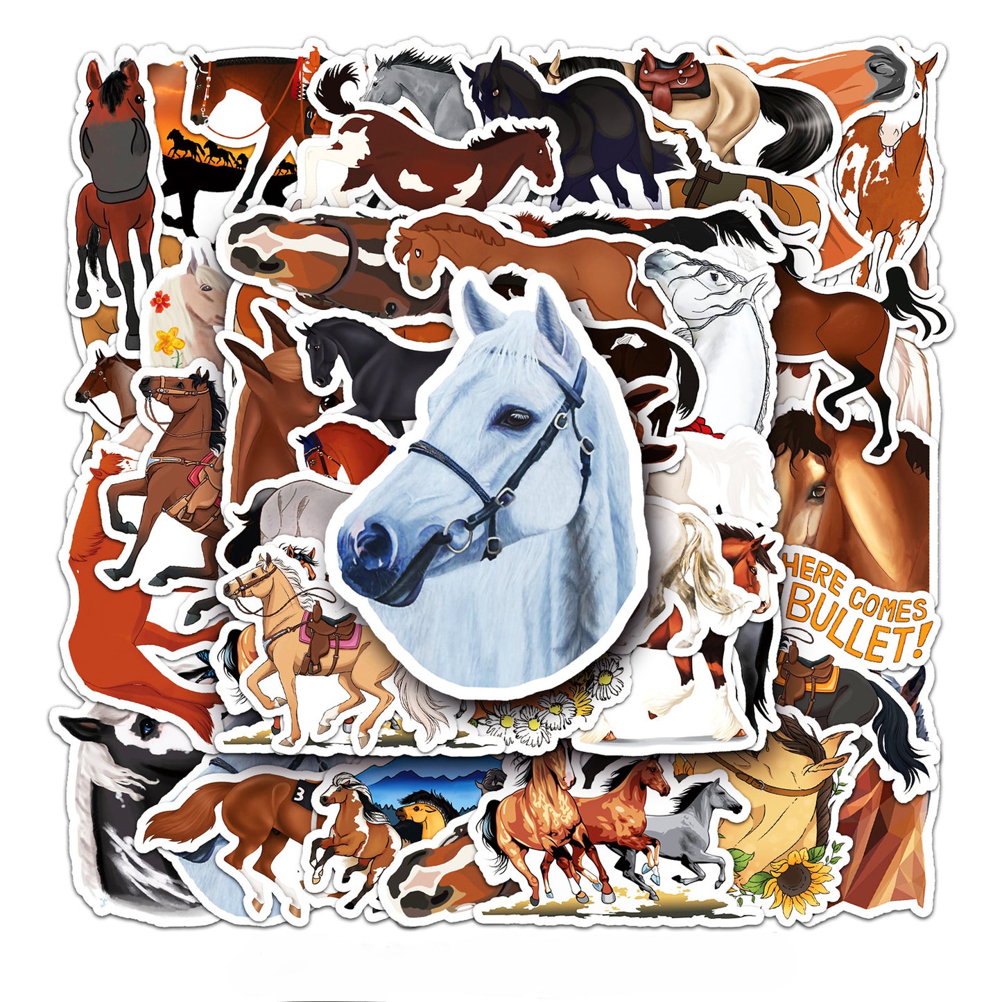 Waterproof horse stickers - PonyGlamour